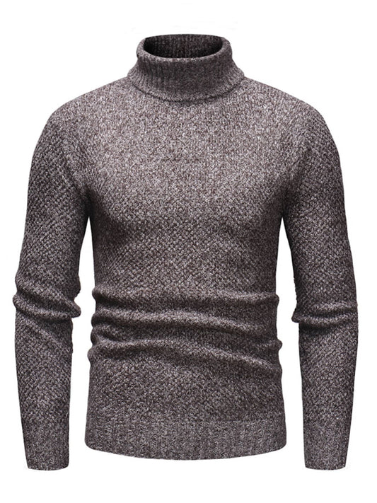 Men's Slim Fit Turtleneck Sweater for Fall & Winter