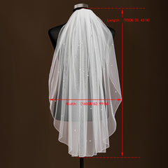 Classic Sheer Bridal Veil Lightweight Wedding Face Cover Elegant Style
