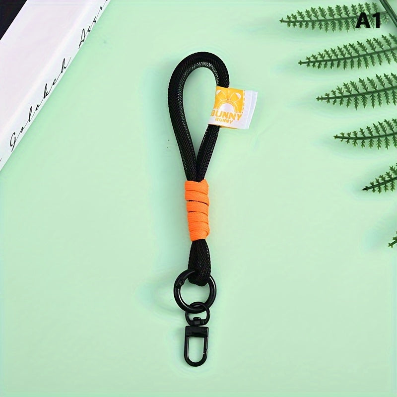 Nylon Braided Rope Keychain Keyring for Outdoor Camping