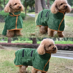 Quick Dry Dog Bath Robe Keeps Your Dog Warm and Dry