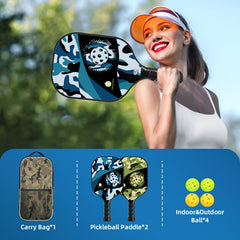 Panelsound Pickleball Paddles Set of 2 USAPA Approved Lightweight