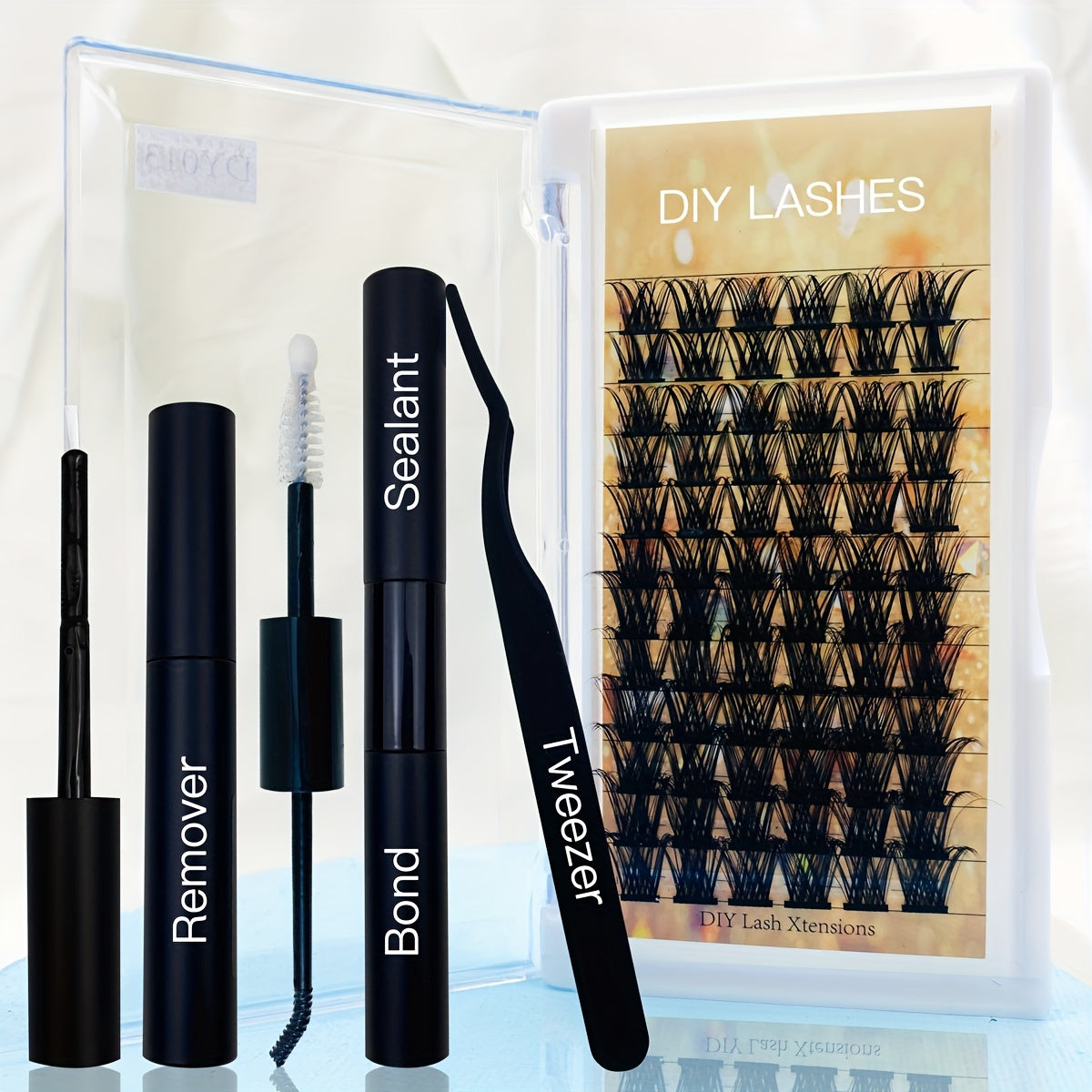 18mm DIY Lash Extension Kit w/ Strong Bond & Applicator Tool