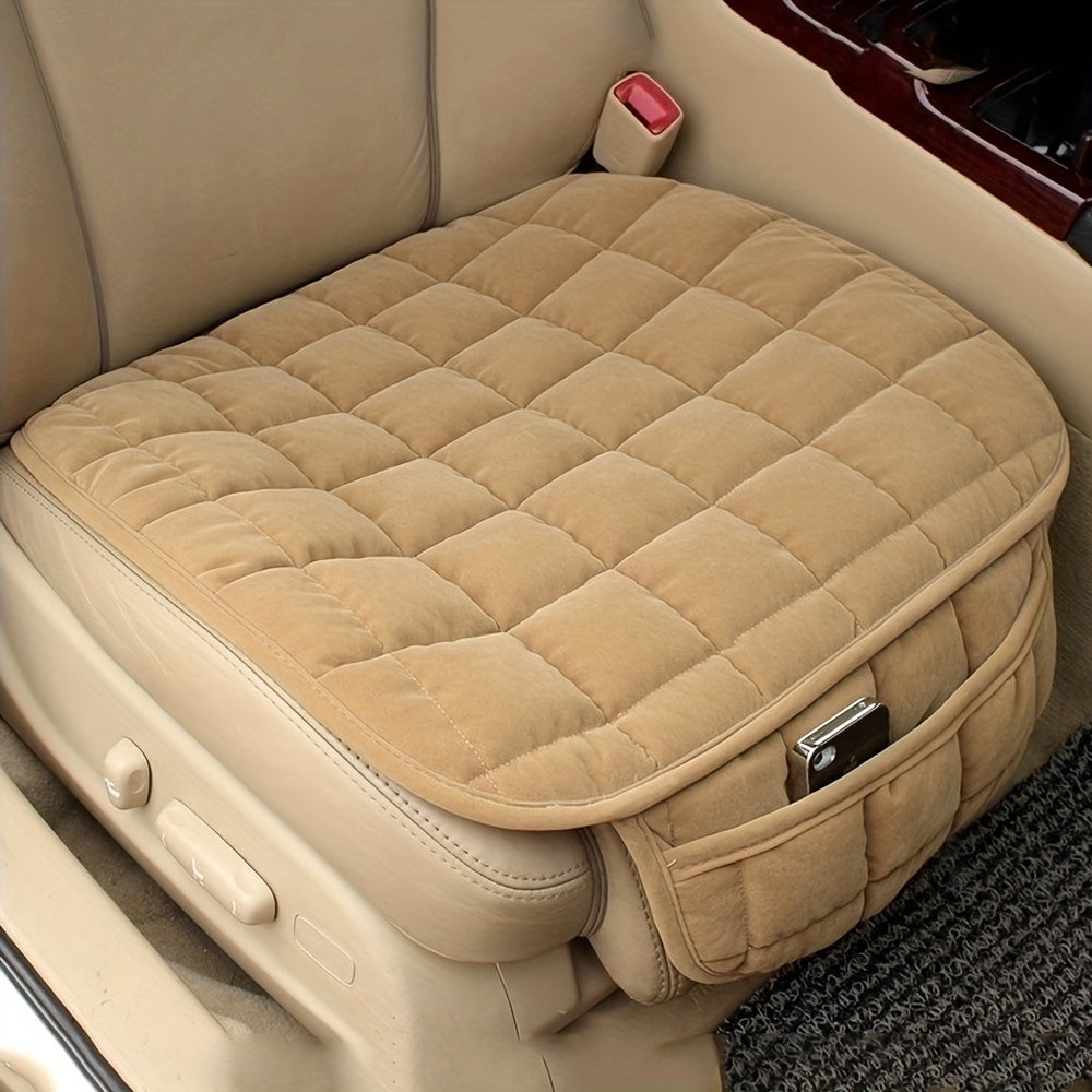 Winter Warm Car Seat Cover Anti Slip Front Chair Seat Cushion
