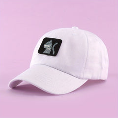 Cat Baseball Cap Label Patch Cotton Dad Hats Adjustable Couple Sun Hats