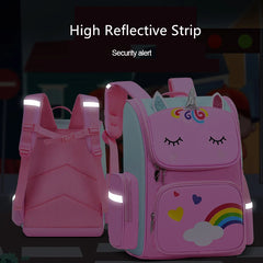 2pcs Unicorn School Bags For Girls Boys 6-12 Waterproof Backpack