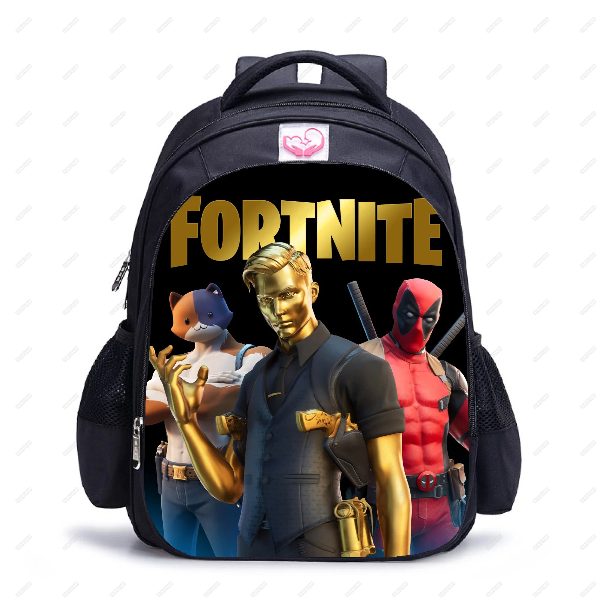 2pcs FORNITE Kids Backpack Orthopedic School bag Waterproof Backpacks