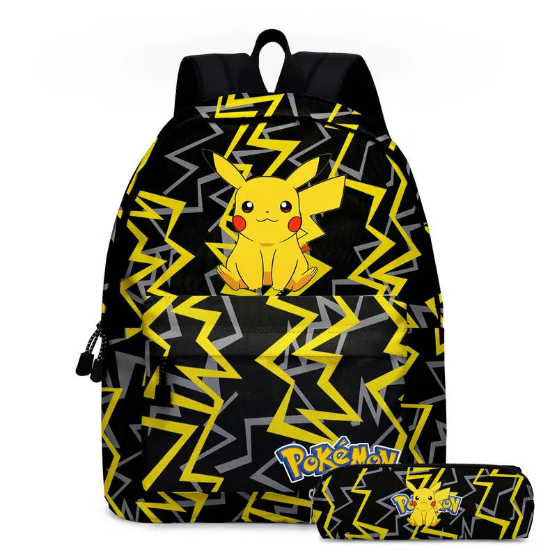 2pcs Pattern Children Backpack Printed Kids Primary School Bags Bookbags