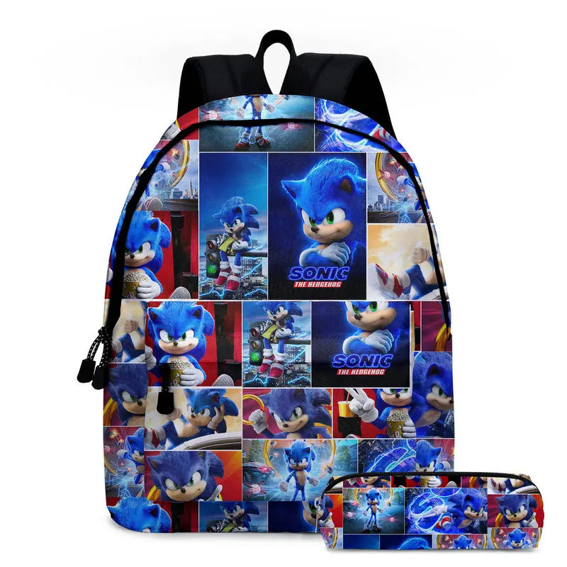 2pcs Pattern Children Backpack Printed Kids Primary School Bags