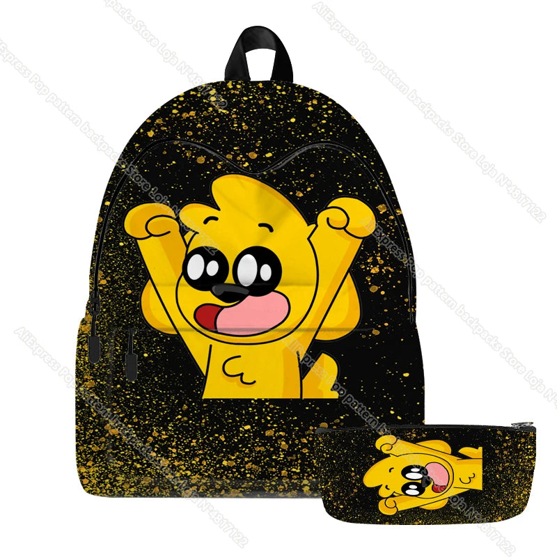 2pcs Mikecrack Los Compa Backpack Waterproof Schoolbag