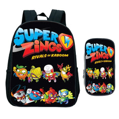 2pcs Kids Game Zings Backpack Children Superzings Primary