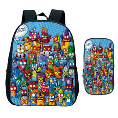 2pcs Kids Game Zings Backpack Children Superzings Primary