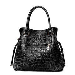 2pcs Crocodile PU Leather Shoulder Bags Set