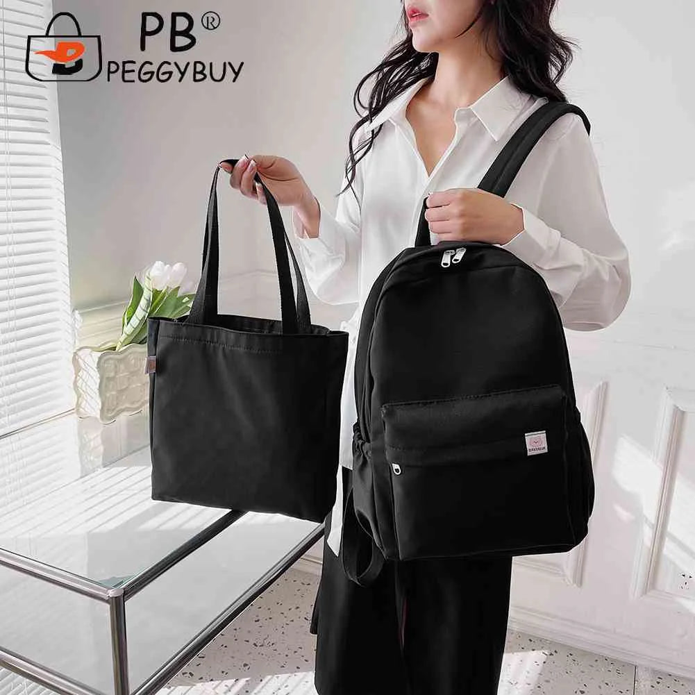 2pcs Ladies Bookbag Set College Rucksack for Vacations