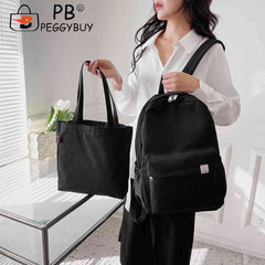 2pcs Ladies Bookbag Set College Rucksack for Vacations