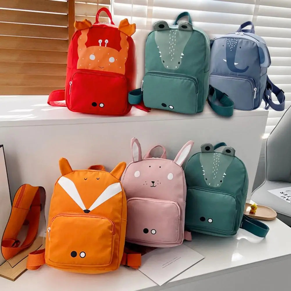 3-10Y School Bag Zipper Nylon Children Backpack Lightweight