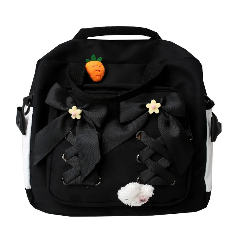Waterproof Nylon 3-in-1 Backpack for Teenage Girl
