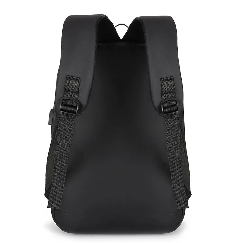 Men Backpack USB Charging School Bag Travel Backpack Waterproof Storage