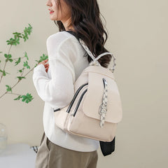 3 In 1 Women's Backpack PU Leather Leisure Travel Backpack