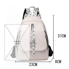3 In 1 Women's Backpack PU Leather Leisure Travel Backpack