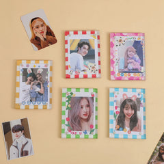 3 Inch Acrylic Photo Frame Transparent Idol Postcards Display Holder