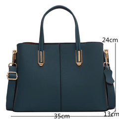 Large Capacity Leather Tote Female Purses Handbags Women Bag