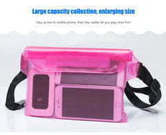 3 Layers PVC Transparent Waterproof Dry Shoulder Bag
