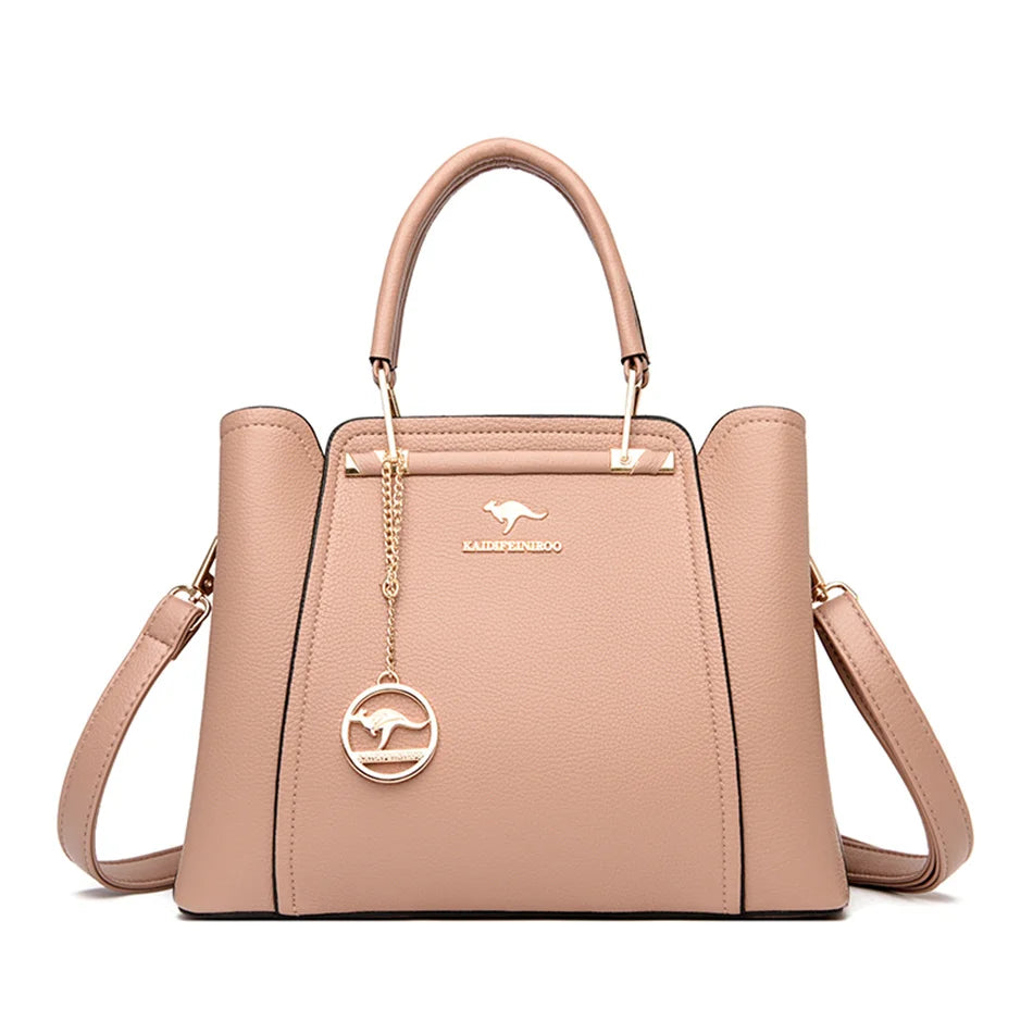 Large Capacity Women PU Leather Crossbody Bag