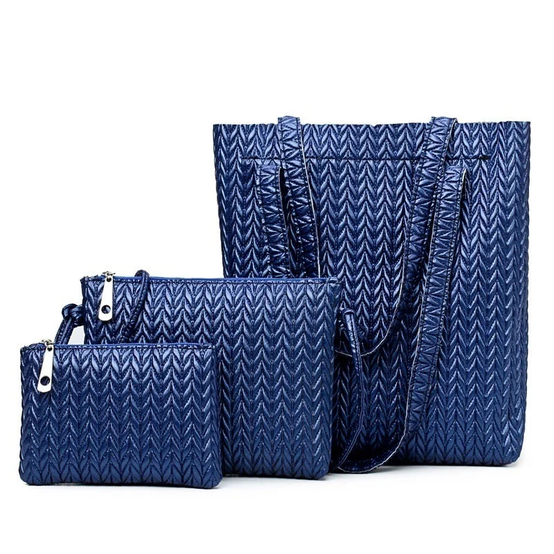 3 Pcs/set Harajuku Bamboo Woven Shoulder Bag