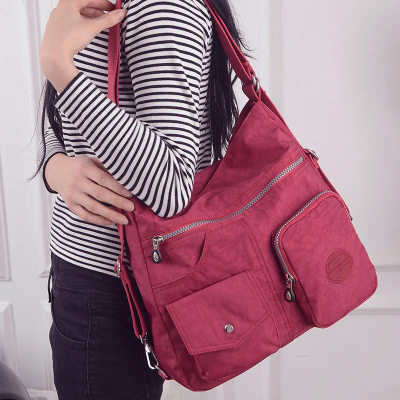 3 in 1 Backpack Women Shoulder Bag Multifunction Nylon Tote Travel