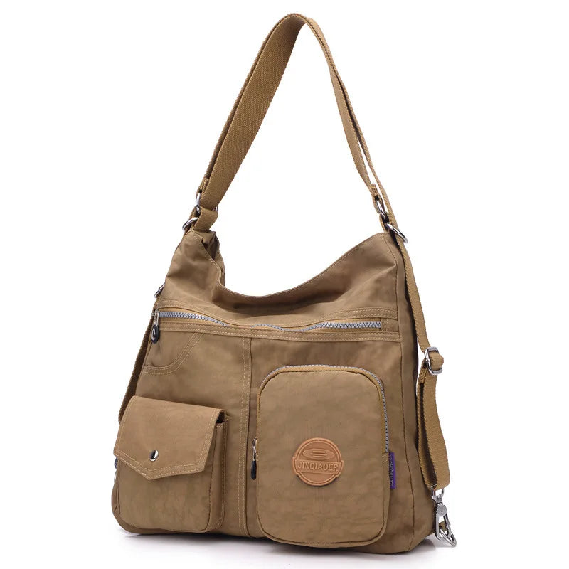 3 in 1 Backpack Women Shoulder Bag Multifunction Nylon Tote Travel
