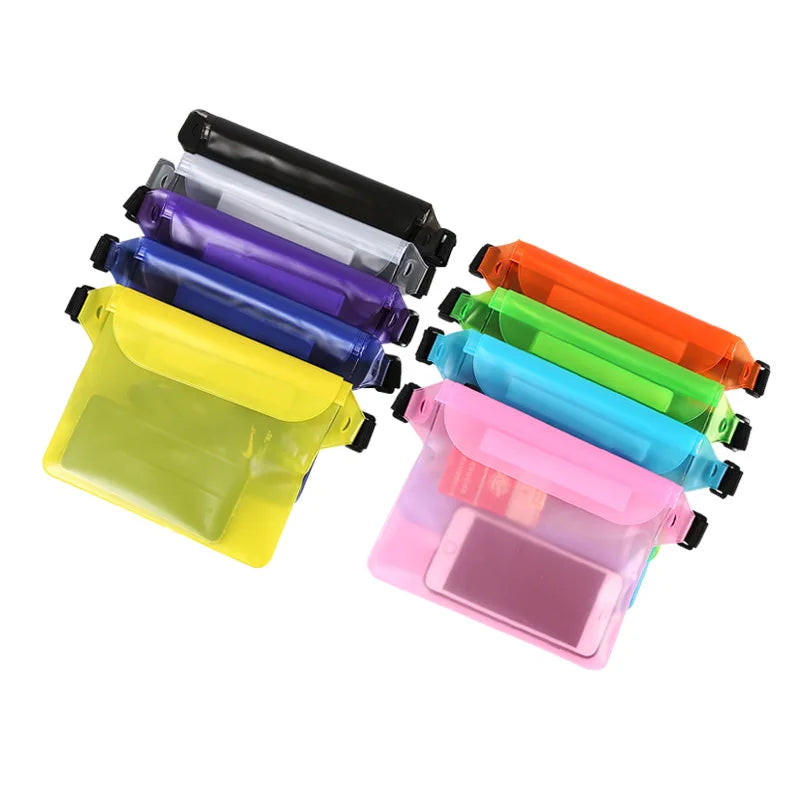 3-Layer Waterproof Sealing Waist Bag for Rafting Diving Swimming