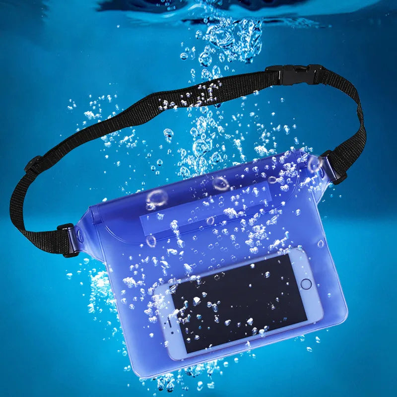 3-Layer Waterproof Sealing Waist Bag for Rafting Diving Swimming