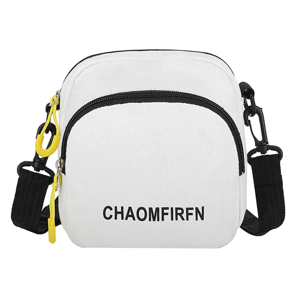 Canvas Handbag Zipper Shoulder Bag for Women