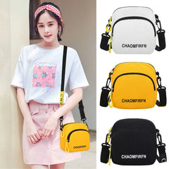 Canvas Handbag Zipper Shoulder Bag for Women