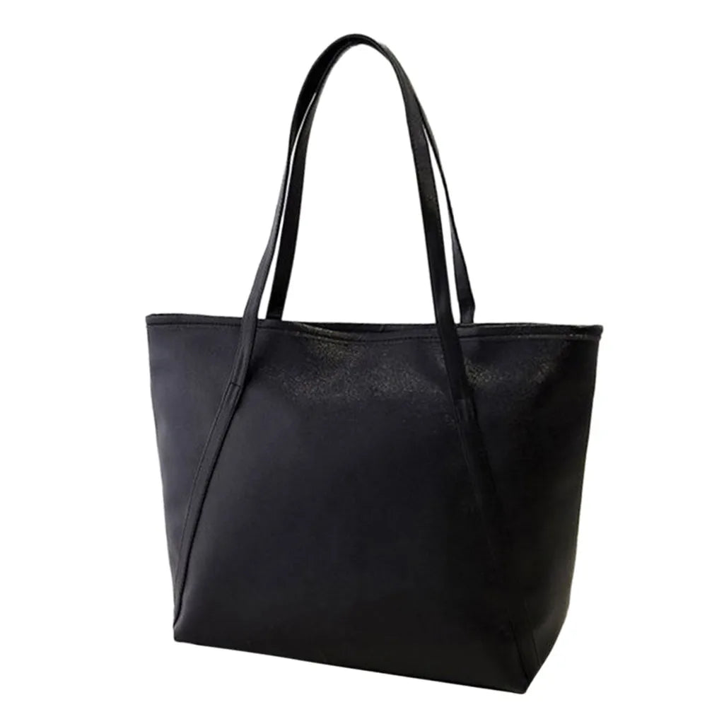 Women Solid Handbag High Capacity Messenger Totes Satchel Shoulder Bag