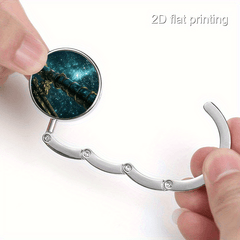 Metal Bag Hook for Telescope, Foldable, No Drill, Portable, Starry Night Print
