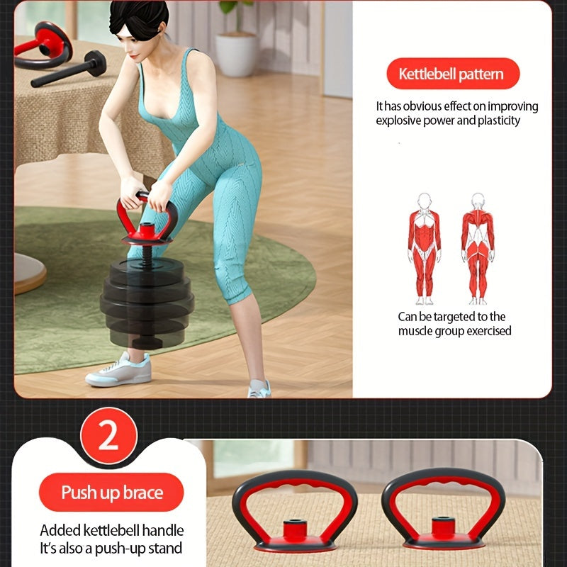 Push up And Kettlebell Handles For Strength Training