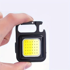 Portable Keychain Light Rechargeable Pocket Flashlight for Outdoor Camping