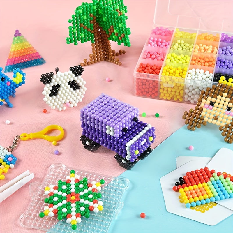 Water Mist Magic Bead Puzzle Toy for Kids DIY Craft