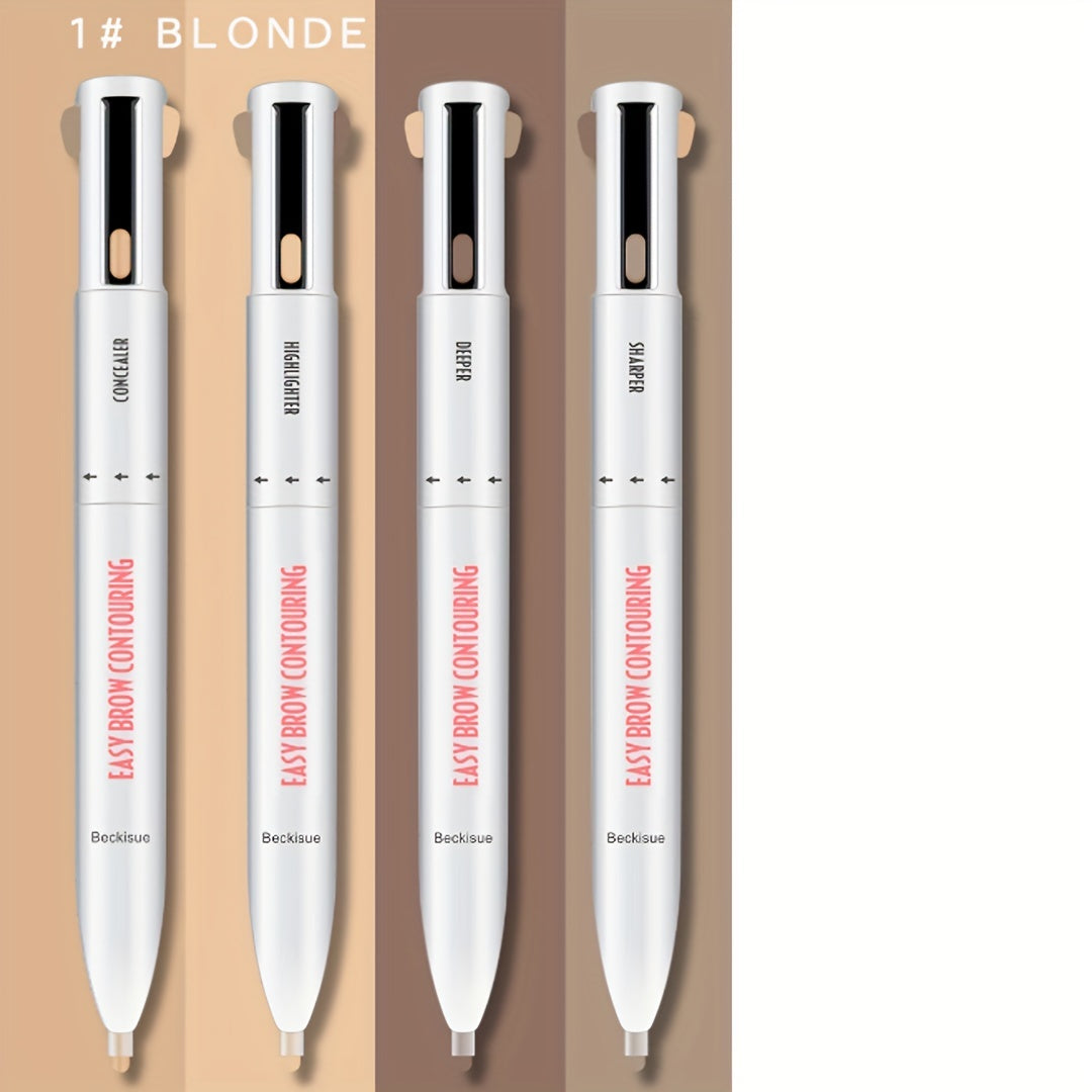 4-In-1 Long Lasting Makeup Pen - Lip Liner Eyeliner Eyebrow Highlighter