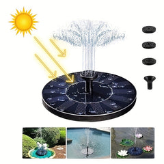 3.5W Solar Fountain Pump with 6 Nozzles for Bird Bath