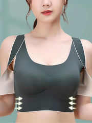 Seamless Wireless Sports Bra Breathable Push Up Bra