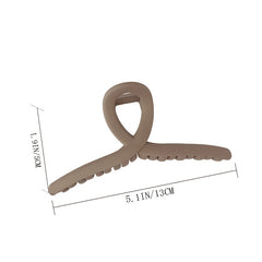 4pcs Matte Hair Claw Large Shark Claw Ponytail Holder Hair Accessories