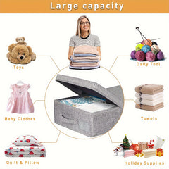 2pcs Foldable Quilt Storage Bag Under Bed Dustproof Clothes Storage