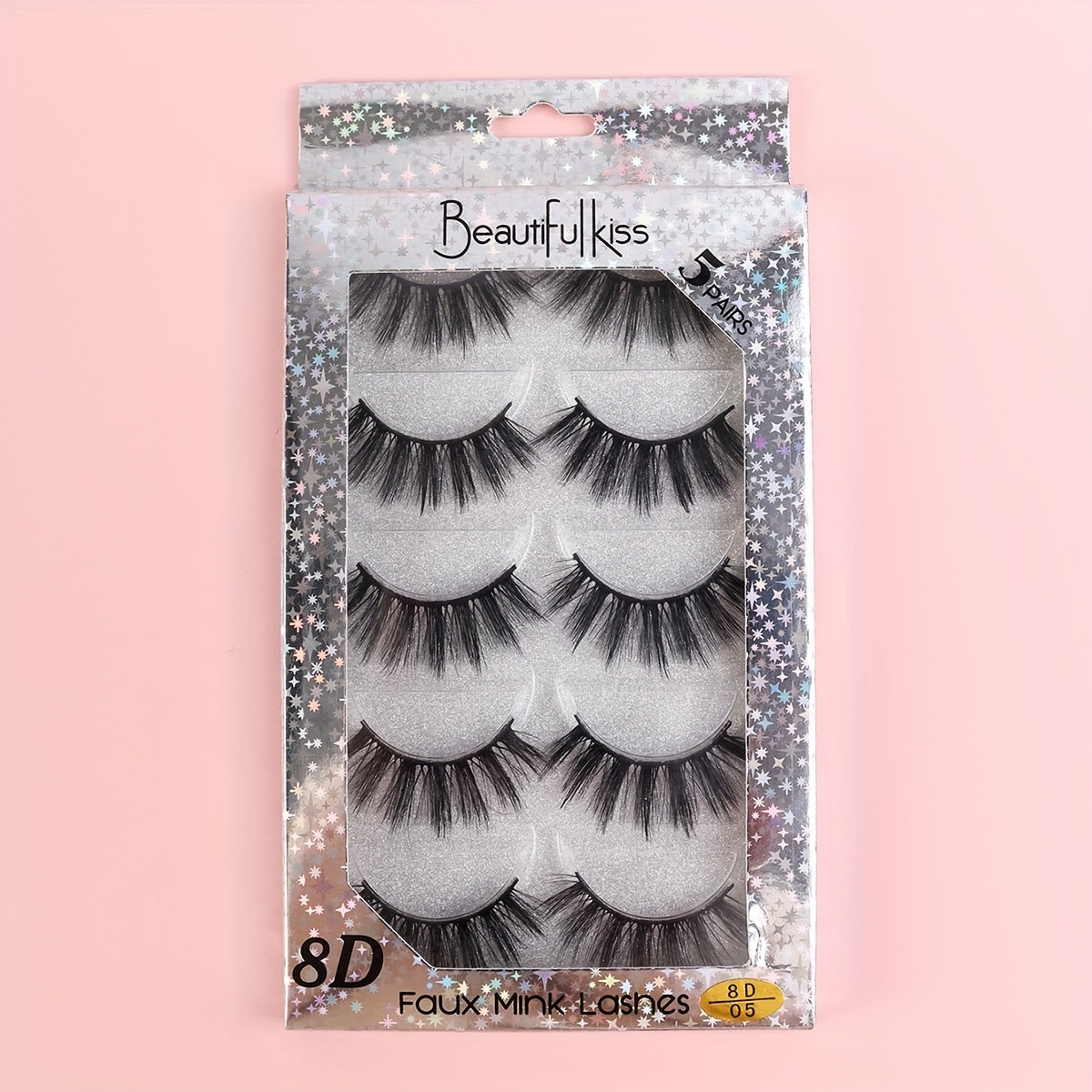 5 Pairs 8D Fluffy Wispy Eyelashes Natural Volume Crisscross Lashes Extension