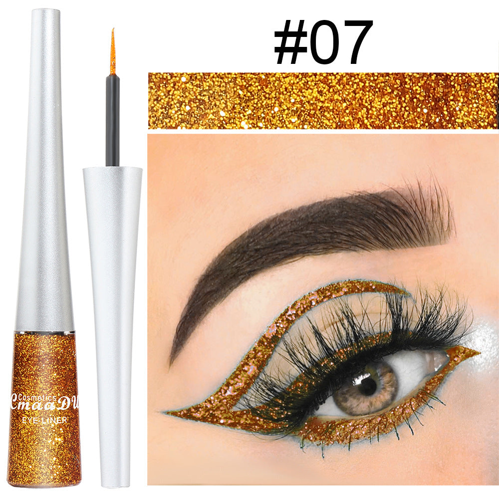 Waterproof Glitter Metallic Liquid Eyeliner Pencil Long Lasting Eye Makeup