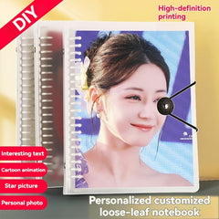 Personalized Photo Spiral Notebook Water Resistant Soft Cover