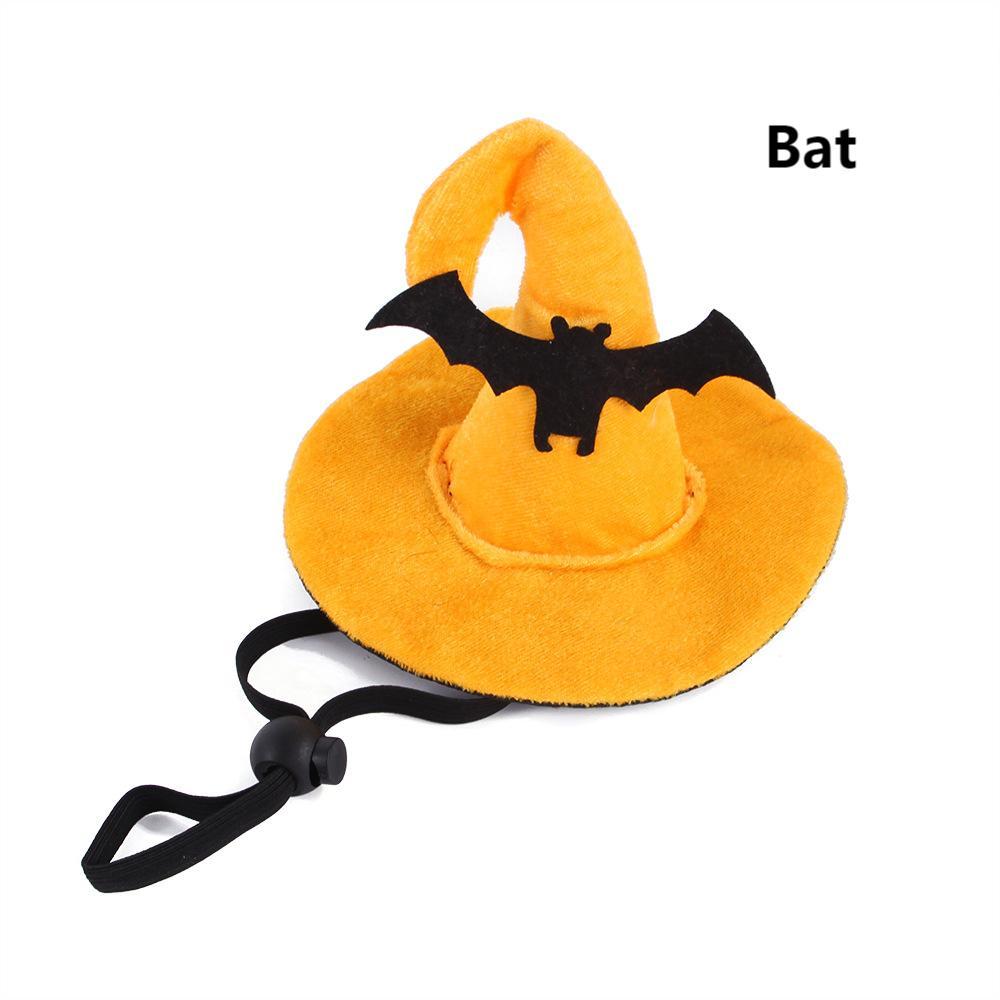 Pet Halloween Witch Hat with Spider Pattern Costume for Cats & Dogs