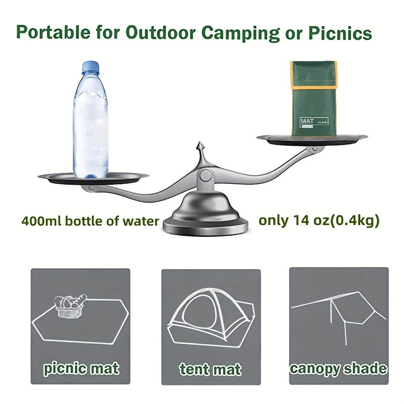 PU3000 Windproof Tarp Moisture Washable Floor Mat Sunshade Canopy Pocket Mat