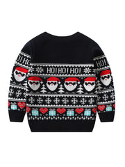 Christmas Santa Boys Knitted Sweatshirt